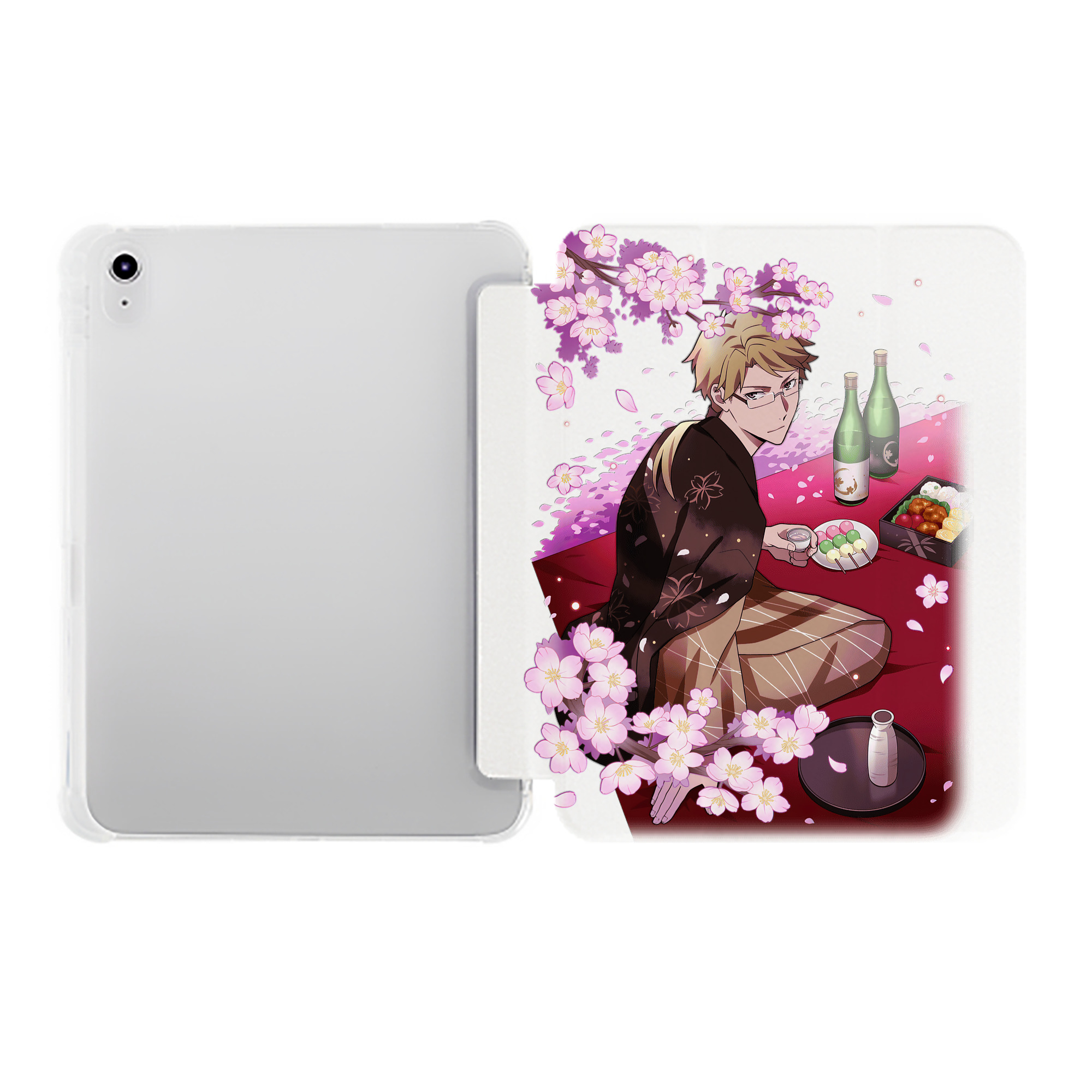 （画像用） 文豪ストレイドッグス Bungo Stray Dogs IPad ケース ペン収納付き 三つ折りスタンド PUレザー×シリコン 対応機種9.5/10.5/10.9インチ